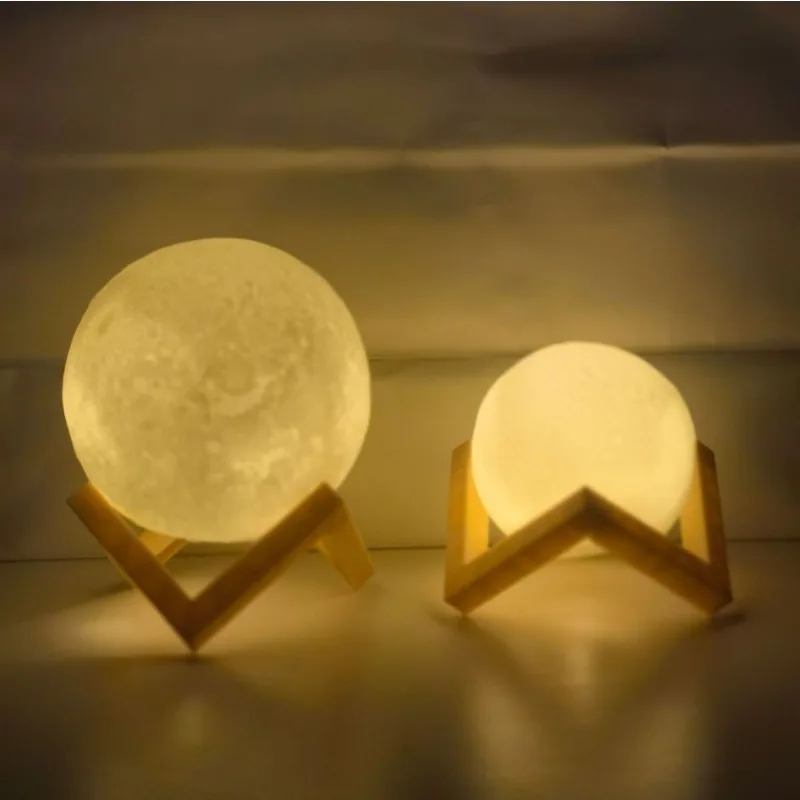 Día del niño Luz de luna pintada a mano Paquete de materiales pintados DIY Jardín de infantes Actividades entre padres e hijos Luz nocturna de planeta