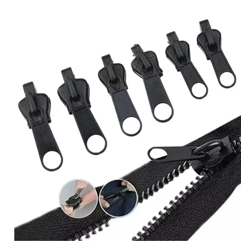 Universal Instant Fix Zipper Repair Kit, Substituição Zip Slider, Dentes Resgate, Costura Saco De Roupas, Zippers Ferramenta Acessórios, 3 Tamanhos
