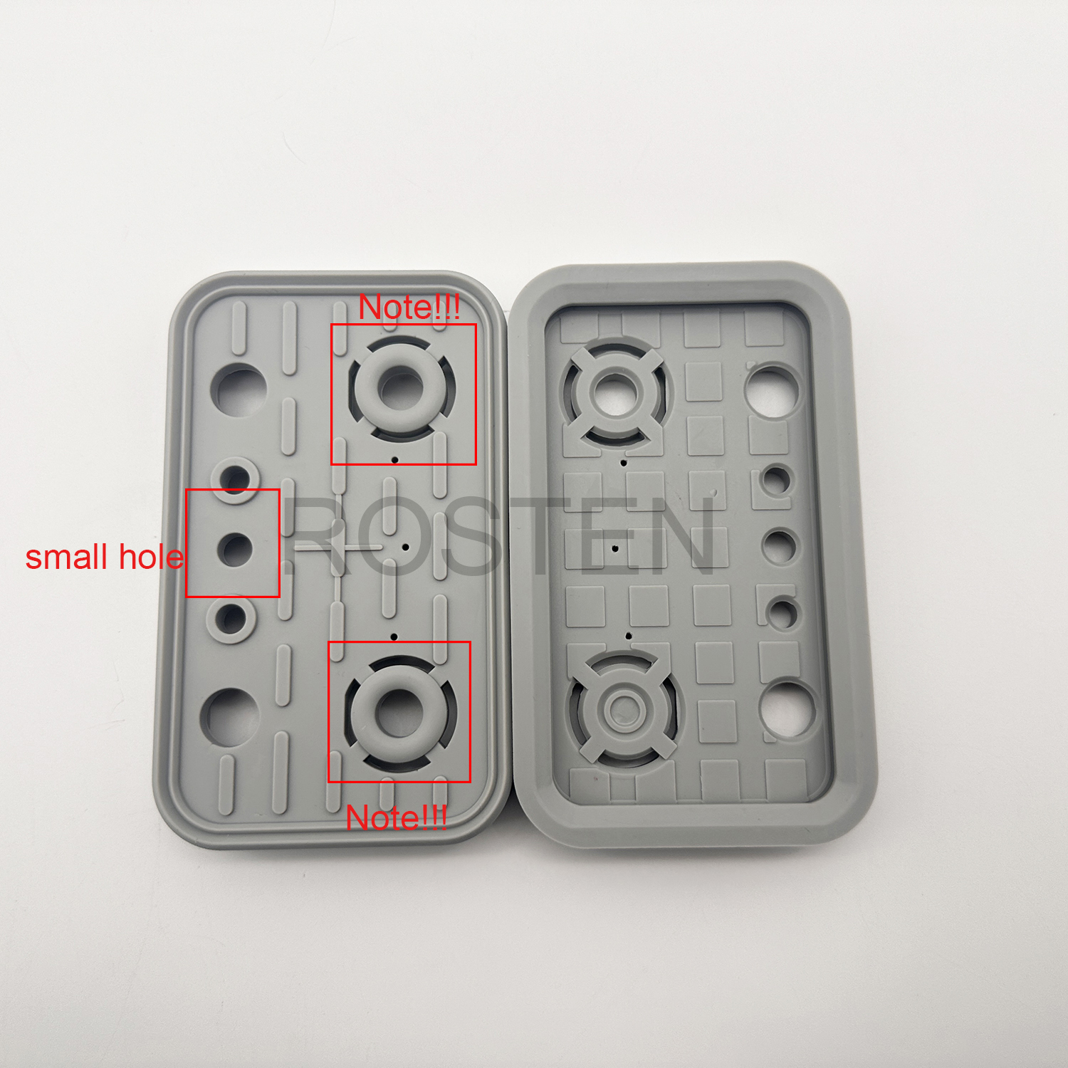 5pcs 125x75x17 CNC 머시닝 센터 Weeke Homag 상단 진공 패드 커버 고무 컵 포드 교체 플레이트 4-011-11-0073