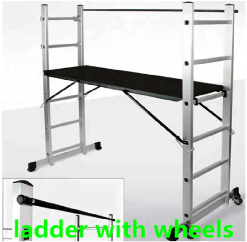 Escaleras de andamio plegables de aluminio