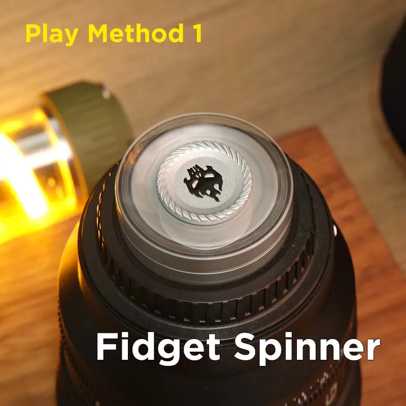 ADHS Focus Tool EDC Fidget 3-in-1 Fidget Toy Magnetischer Spinner Push Play Gadget Stressabbau für Angst Kinder Erwachsene