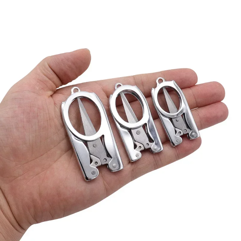For Paper Work Diary School Folding Scissors Pocket Travel Small Crafts Sharp Blade Mini Thread Tailor Scissors Utility Knife