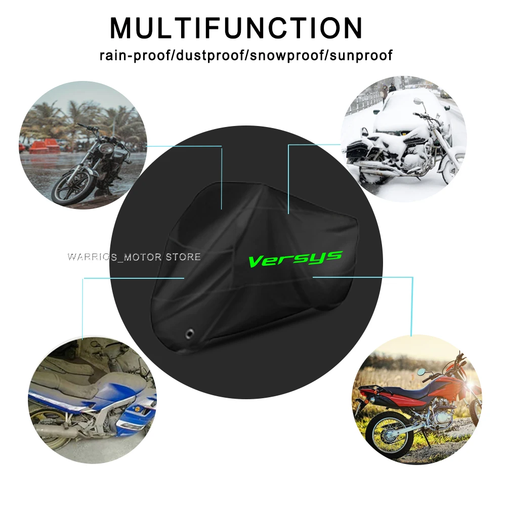 Cubierta impermeable para motocicleta Kawasaki VERSYS Versys, protección UV, a prueba de polvo, a prueba de nieve, para exteriores, lluvia