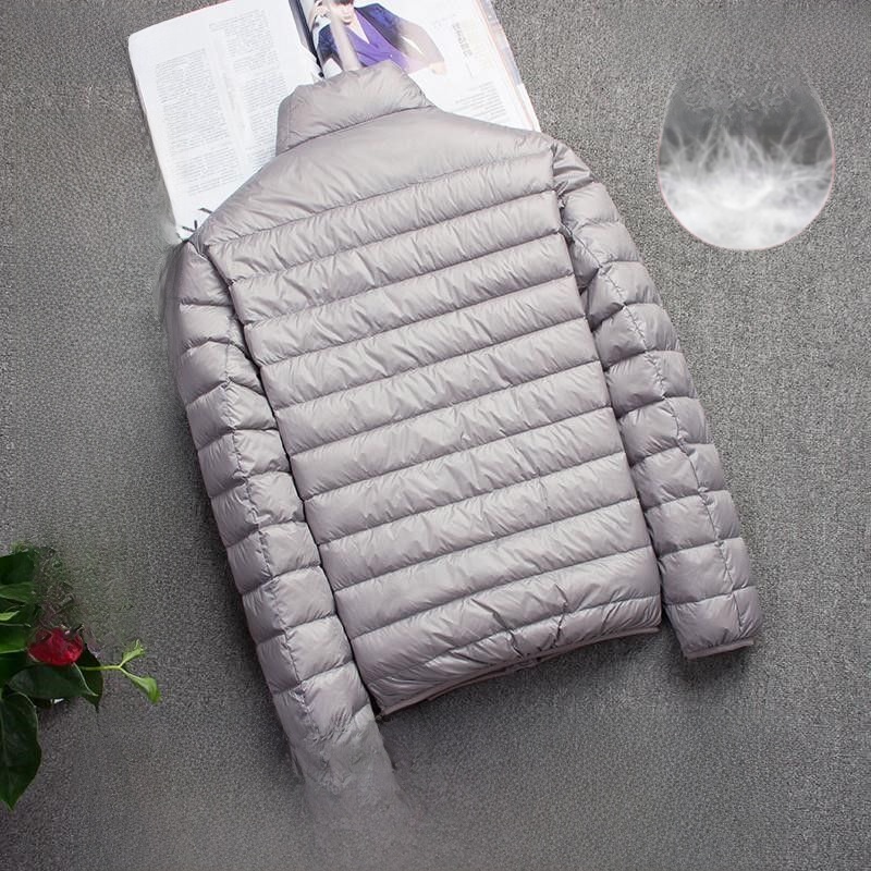 Jaqueta Leve de Aodão com Capuz para Homens Estilo Casual Curto Quente Tamanho ande Roupas Externas Primavera Outono Inverno