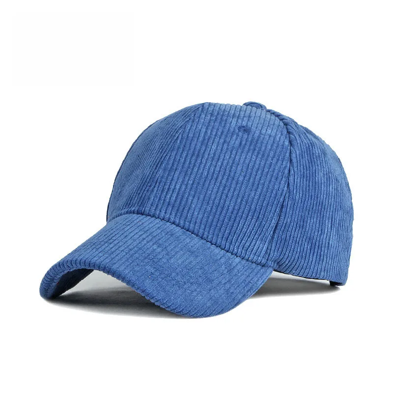Gorra de béisbol de pana, gorra de pico de pato cálida de otoño e invierno, hip-hop con protección solar de moda multicolor para hombres y mujeres