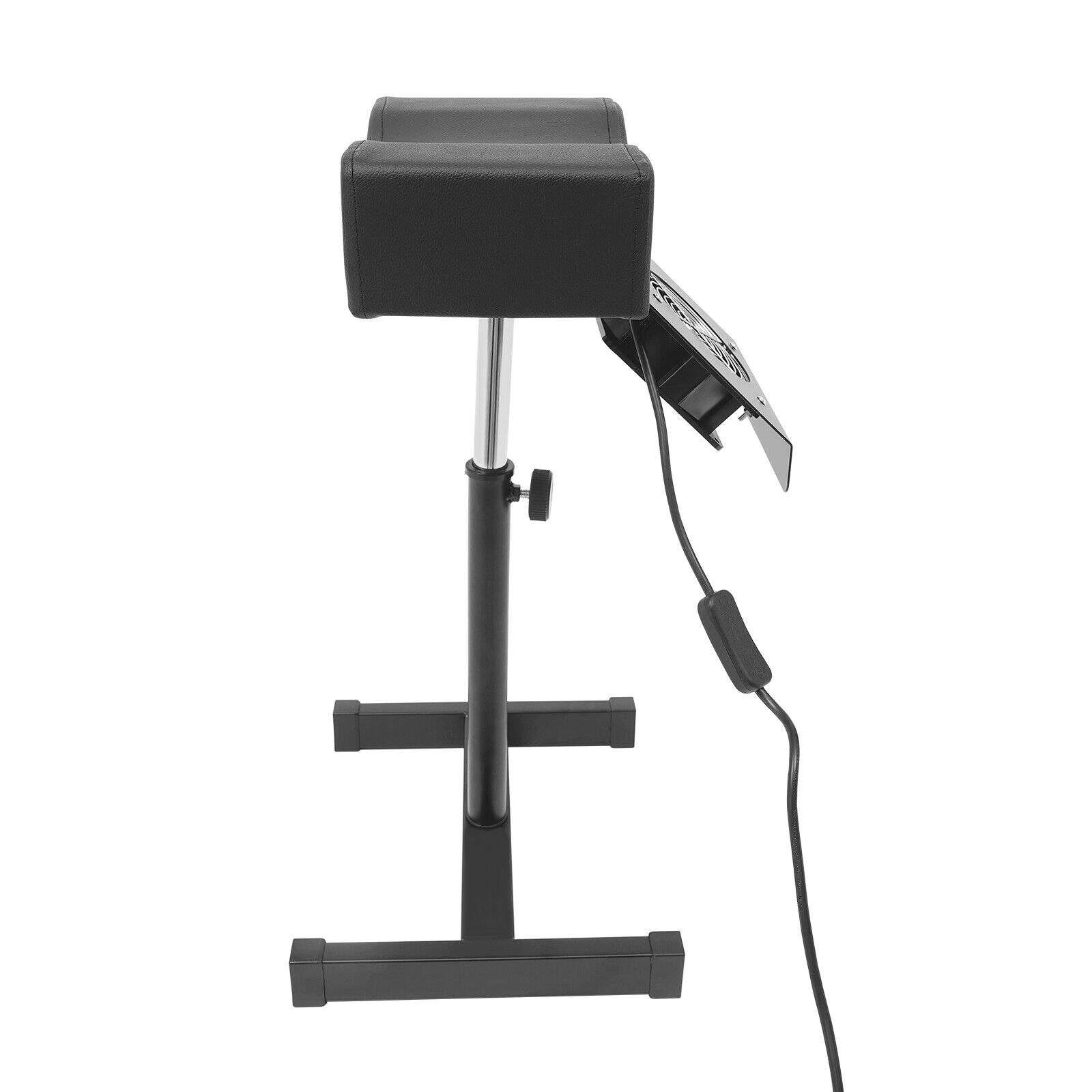 Sgabello per pedicure Sedia con capacità di carico di 10 kg Borsa per la polvere e sedia per unghie con aspirazione Sedia mobile per la cura dei piedi regolabile in altezza 48-68 cm