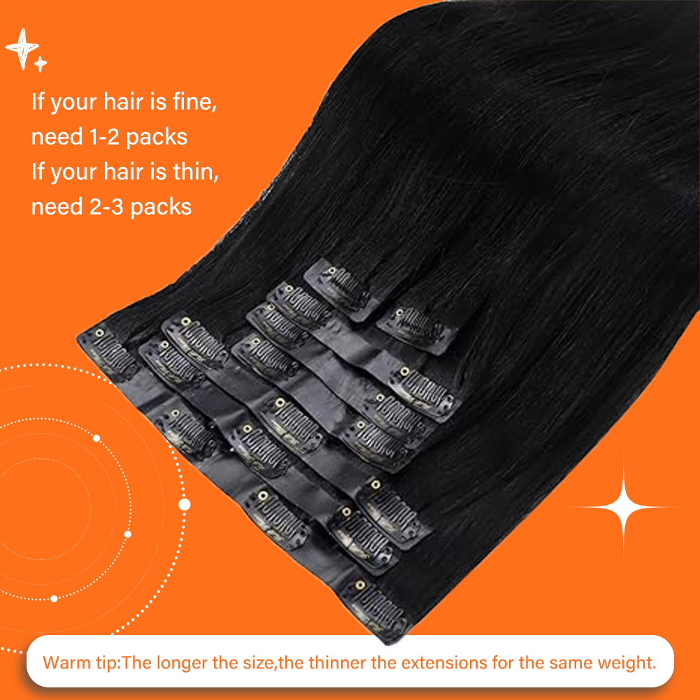 Extensiones de cabello humano con Clip sin costuras, brillo completo, 8 Uds., 100g y 80g, pelo rubio de Color puro, Clip de Pu en extensión Remy, trama de piel
