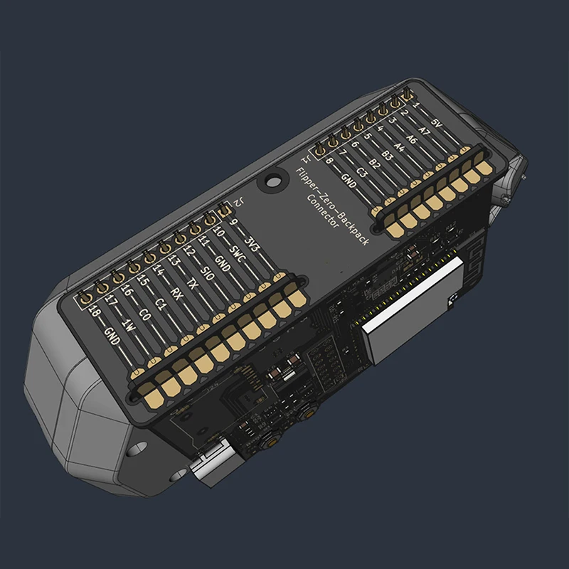 Kit de placa adicional ESP32, mochila Wifi con funda impresa en 3D para versión de antena interna Flipper Zero