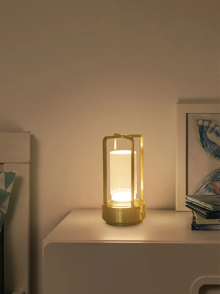 Luce notturna nera oro argento lampada da tavolo touch USB ricarica luce ambientale adatta per camere da letto soggiorno