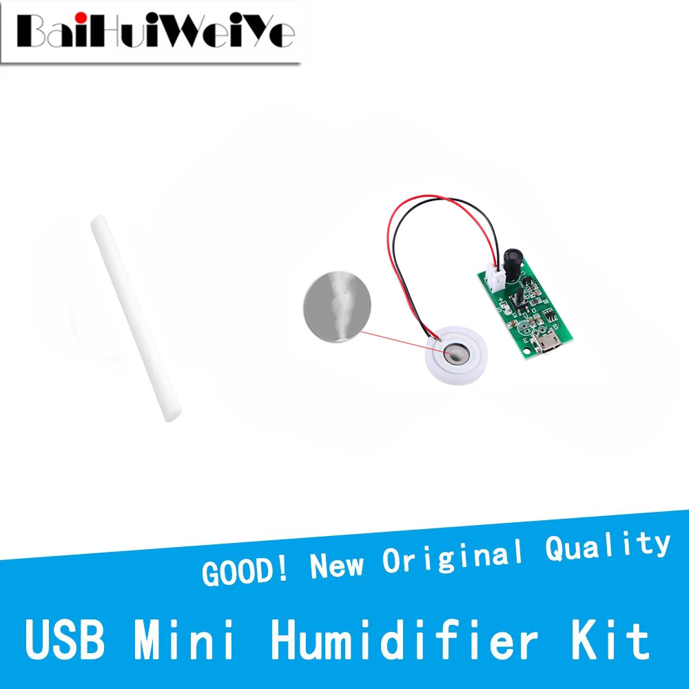 USB Mini Air Humidifier DIY Kits Mist Maker and Driver Circuit Board Fogger Atomization Film Atomizer Sheet Mini Oscillating
