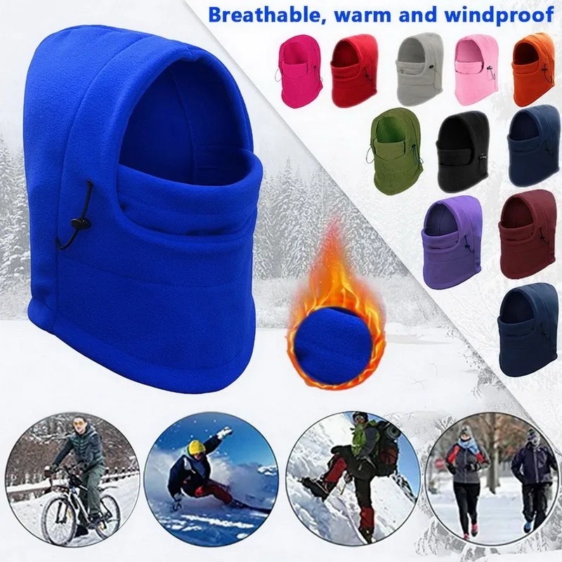 Gorro cálido de invierno para hombre y mujer, gorros térmicos impermeables, pasamontañas, calentador de cuello con capucha, bufandas para senderismo, gorros, gorro de ciclismo 2023