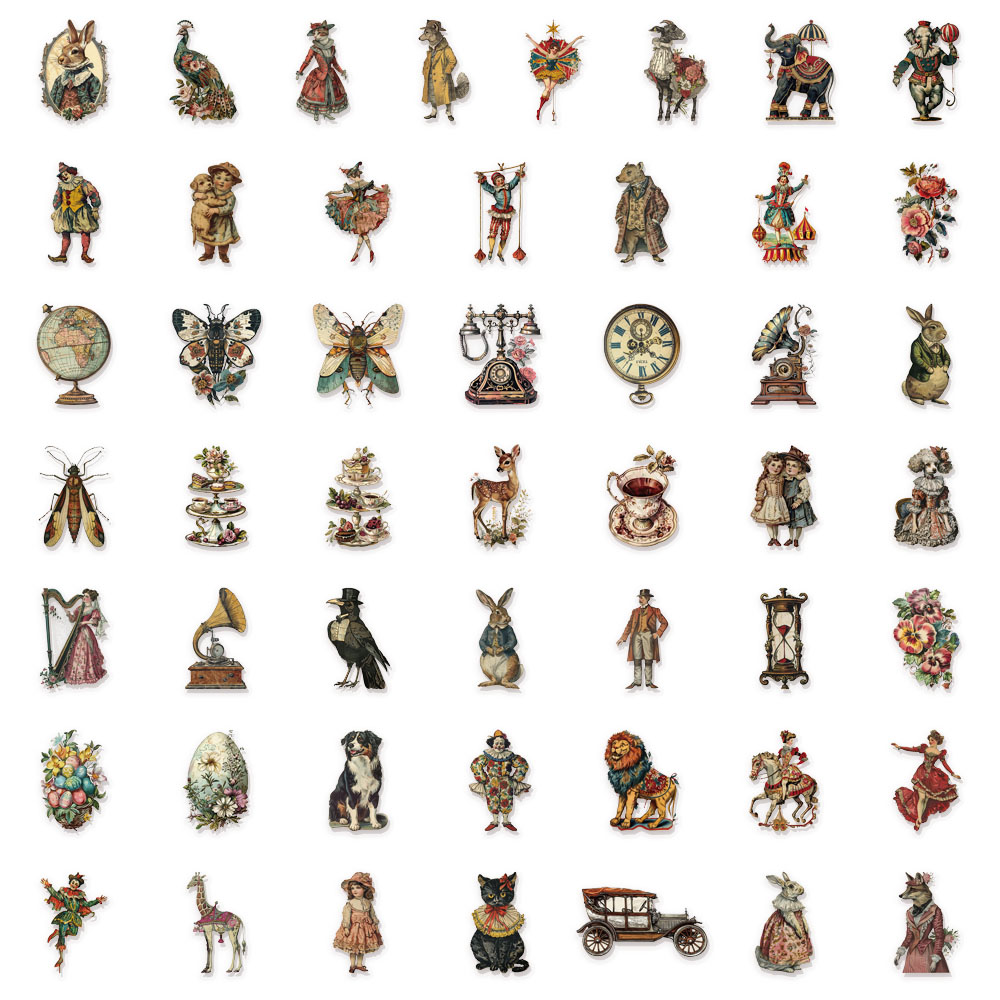 50PCS Victoria Dekoration Graffiti Aufkleber DIY Gepäck Notebook Skateboard Motorrad PET Wasserdichte Aufkleber