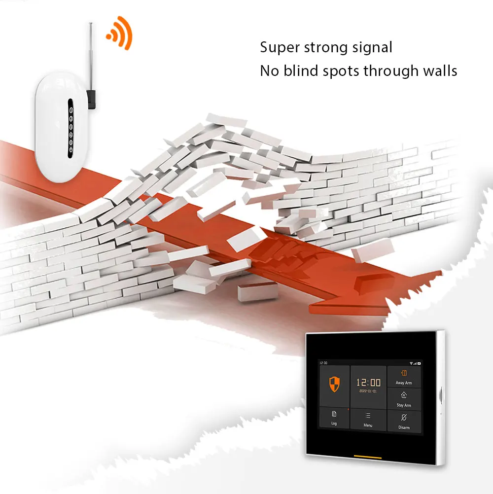 Tín Hiệu WiFi Repeater Không Dây Mở Rộng 433MHz Tầm Xa Tăng Cường Hàng Rào-Miễn Phí Thông Qua Bức Tường Cho Nhà Báo Động An Ninh Hệ Thống