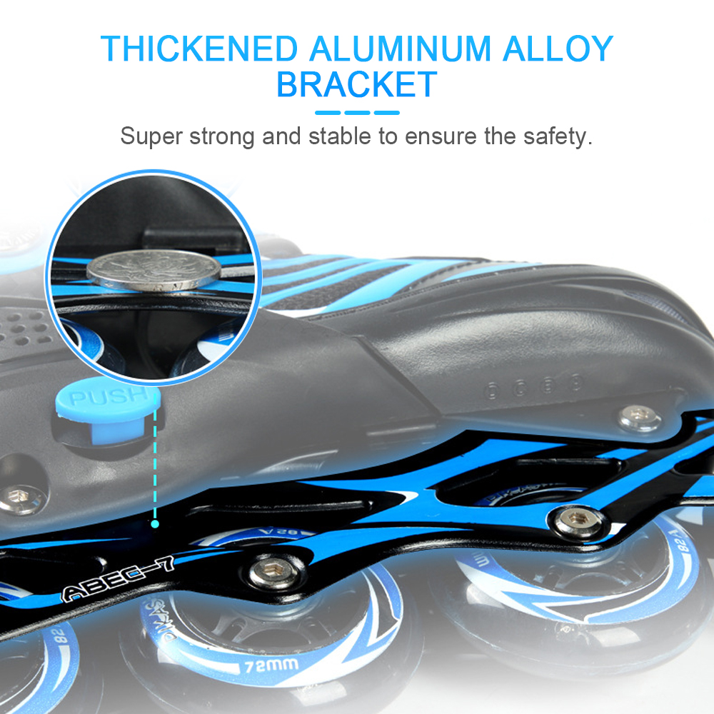 Patins Inline Iluminadores Ajustáveis com Rodas Light Up para Crianças e Jovens, Meninas e Meninos, 8 Rodas