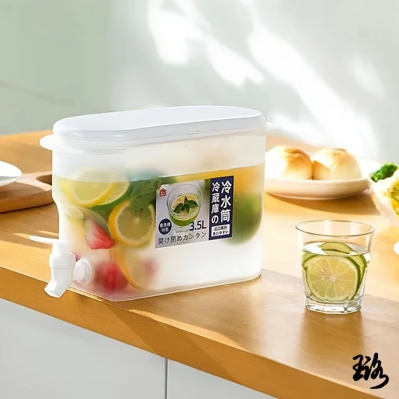 Cold Kettle With Faucet Refrigerator Fruit Drink Bucket Tea Cold Drink Kettle Cold Water Bucket Container Cola Cool Kettle Box