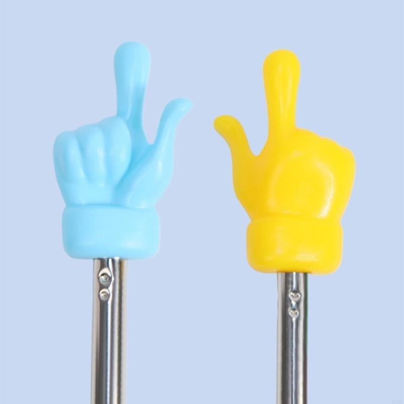 Telescopic Teacher Pointer with Finger Retractable Handy Pointer