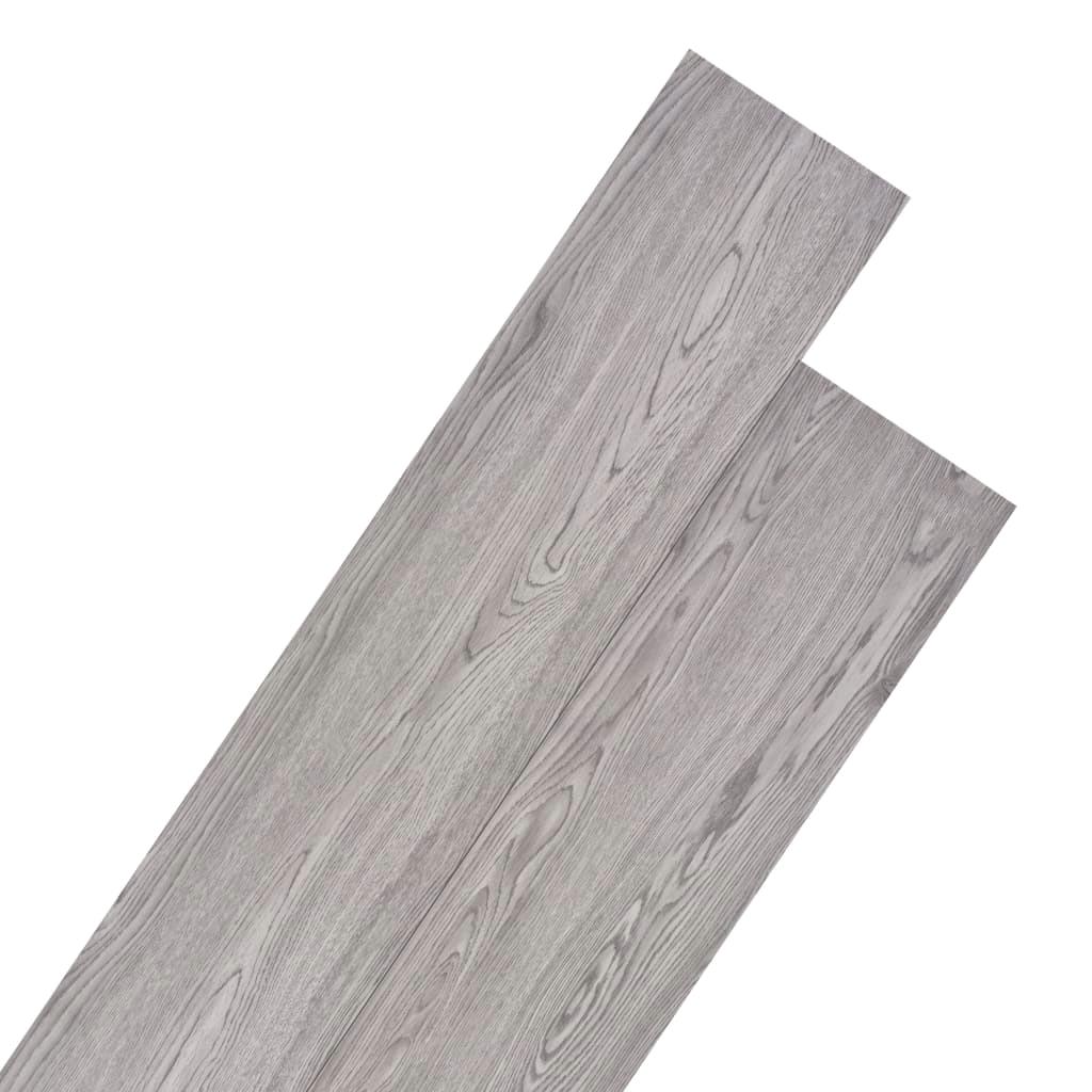Dark Grey Non-Self Adhesive PVC Flooring Planks 5.26 m² - 2mm Durable and Stylish