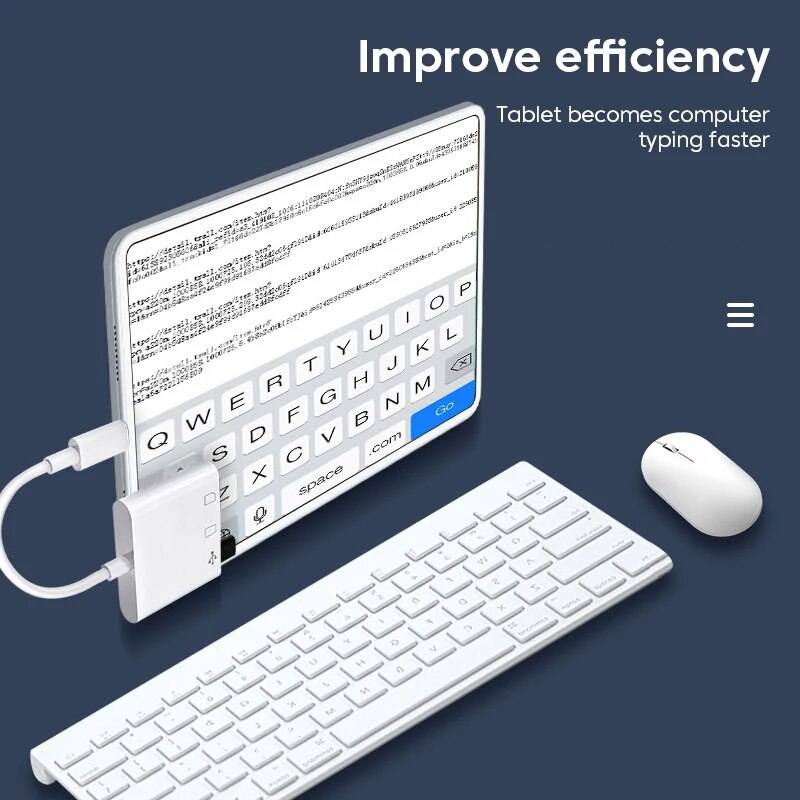 Adattatore 3 In 1 tipo C lettore di schede di memoria SD TF OTG USB C connettore per scheda USB2.0 per adattatore USB tipo C Samsung Xiaomi Macbook