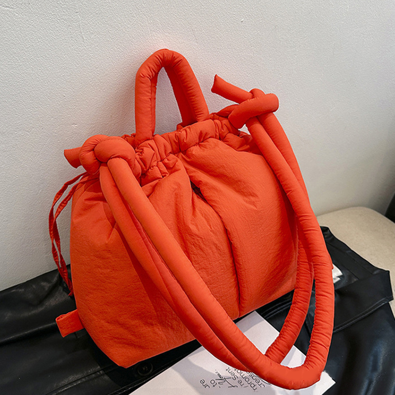 Bolso de hombro de tela de moda coreana, bandolera de Dacron suave, Mini bolsos de mano para mujer, bolsos y monederos para las axilas