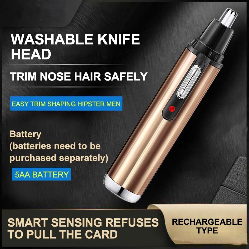 Elektryczna maszynka do golenia do włosów z nosa do brwi Gorący sprzedający się model ze złotą baterią