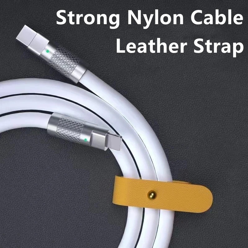 120w 6a 초고속 충전 PD 유형 C 액체 실리콘 케이블 빠른 충전 1M 2M Usb 케이블 Usb C-C 충전기 케이블