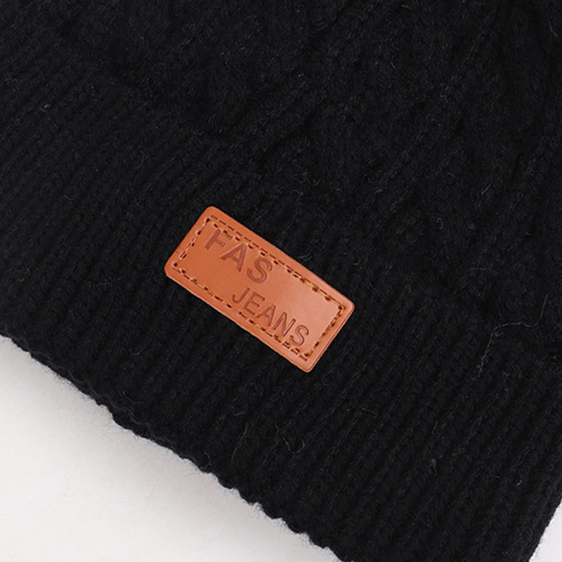 Simpatico cappello da bambino con pompon in doppia lana berretto per bambini caldo autunno inverno cappelli per bambini ragazzi ragazze lavorato a maglia più caldo berretto berretti cofano