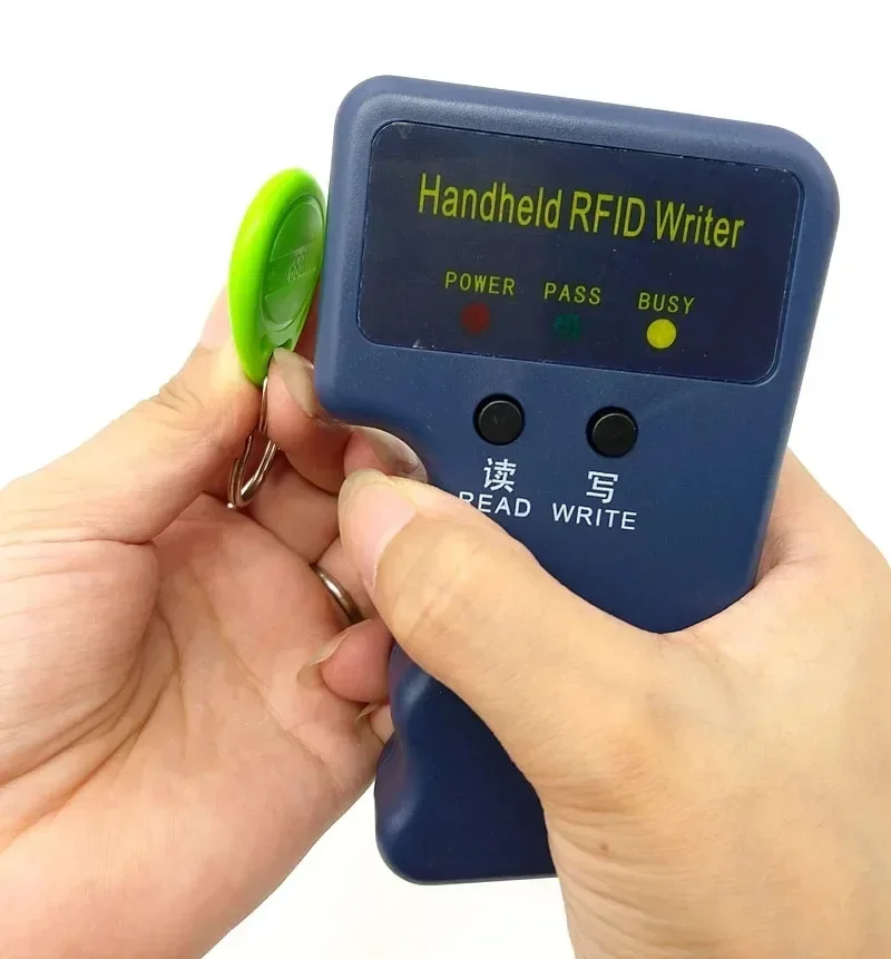 5YOA Repetitive Handheld 125KHz EM4100 5200 RFID ID Card Writer Copier Duplicator Programmer T5577 Rewritable Keyfobs Tags