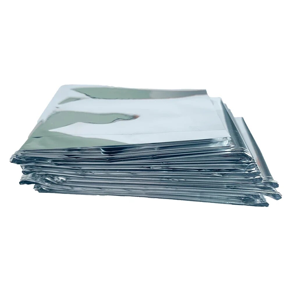 Cobertor de emergência de resgate de rinoceronte 1,6 * 2,1 m espaço mylar térmico para ao ar livre, caminhadas, cobertor de sobrevivência