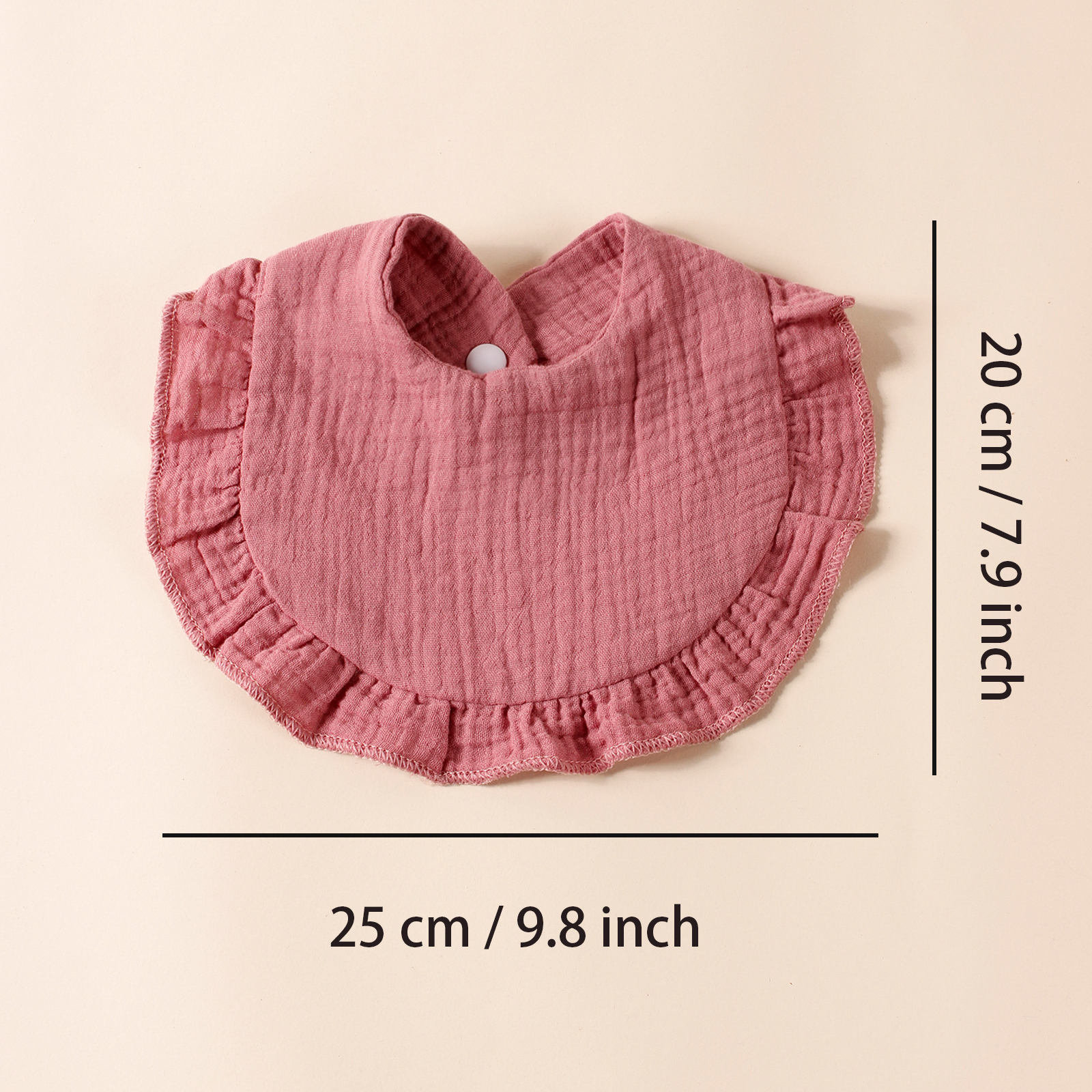 8 ชิ้นทารกแรกเกิดผ้าฝ้าย Ruffle Bibs เด็ก Feed Drool Bibs เด็กวัยหัดเดินน่ารักผ้าเช็ดตัวขายร้อนเด็ก Burp ผ้า