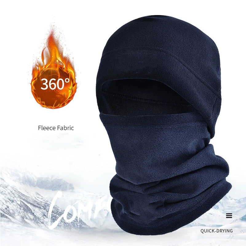 Warme Radfahrenmaske für Herbst und Winter, multifunktionale Halsbedeckung, winddichte Skimütze, warme Kopfbedeckung aus Polarfleece für Sport und Outdoor