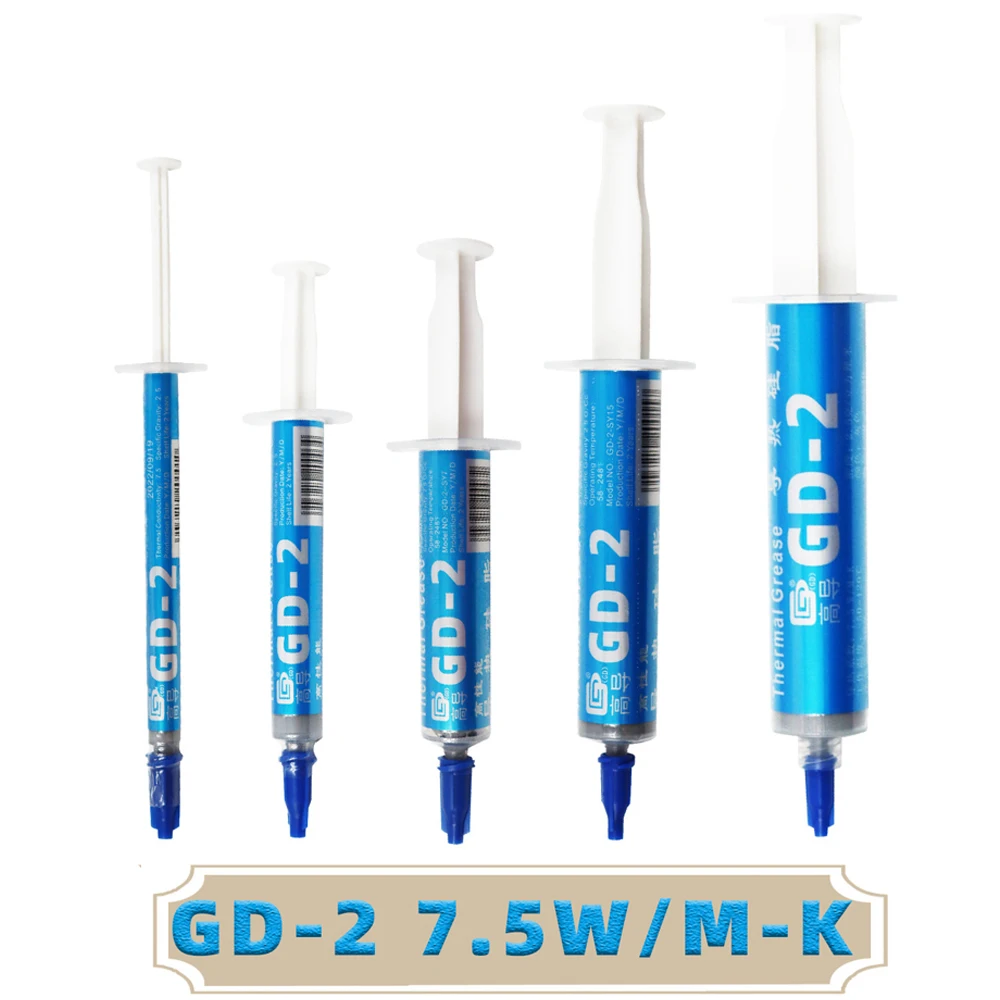 GD-2 7g/15g/30g Wärmeleitpaste Leitfähiges Fett GD900 Silikonpaste Kühlkörper Prozessor CPU GPU Kühler Lüfter Gips