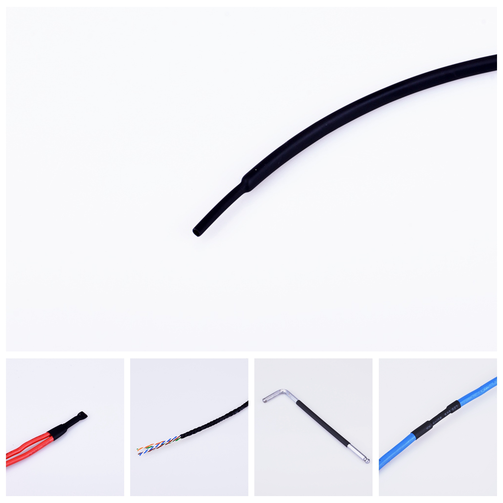 1 メートル/5 メートルケーブルプロテクター Termoretractil 熱収縮チューブスリーブケーブル熱収縮性シース配線アクセサリー電気ホーム