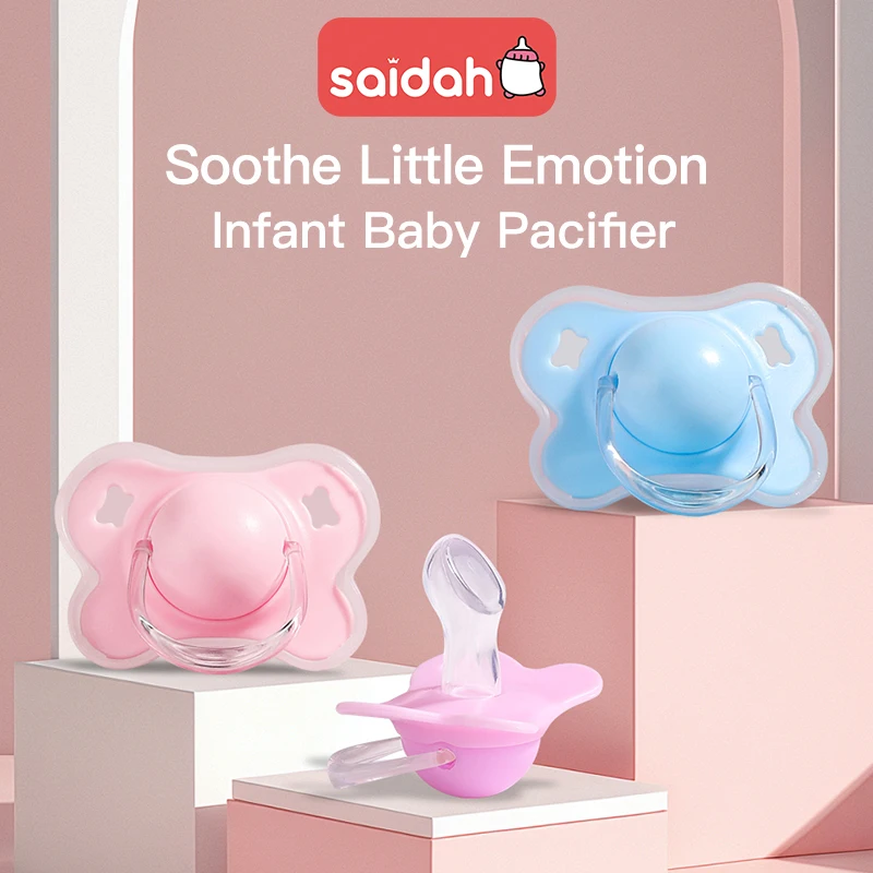 Schmetterlingstyp Daumenform Kleinkinder beruhigen Kinder Neugeborene Baby Silikon Zahnen Schnuller