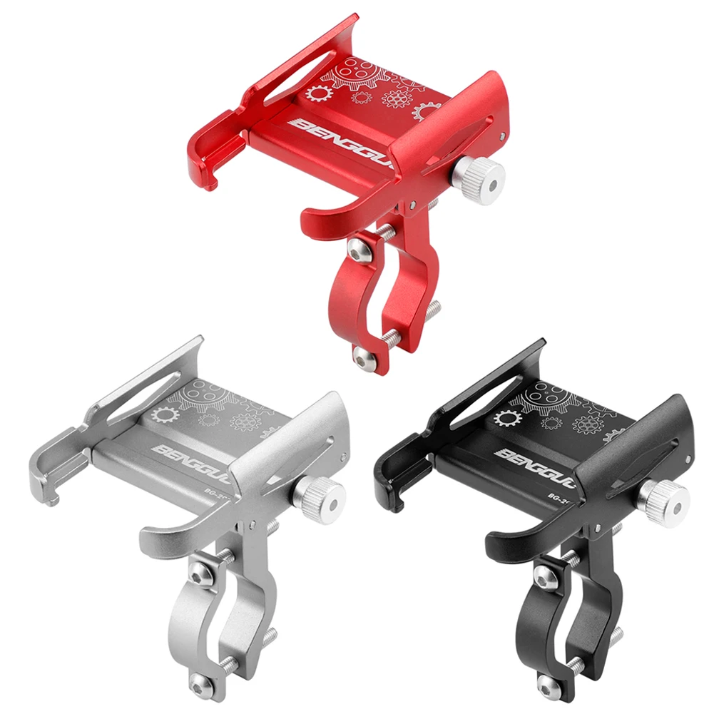 Soporte de teléfono móvil para bicicleta, accesorio con rotación de 360 °, aleación de aluminio, para GPS, Scooter, motocicleta