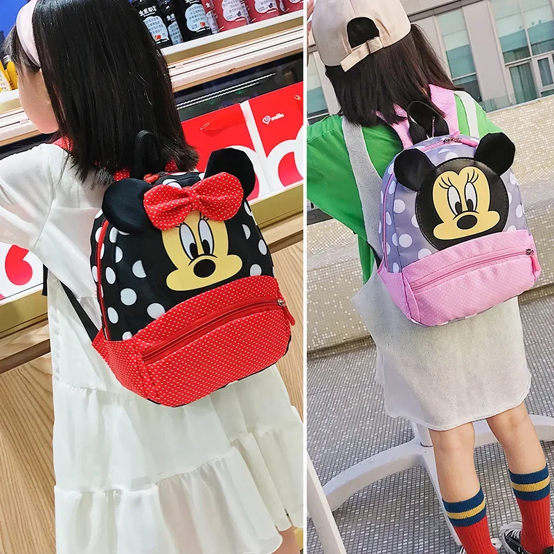 Plecak z kreskówek dla chłopców dziewcząt Minnie Mickey Mouse dzieci piękny tornister tornister do przedszkola dla dzieci prezent