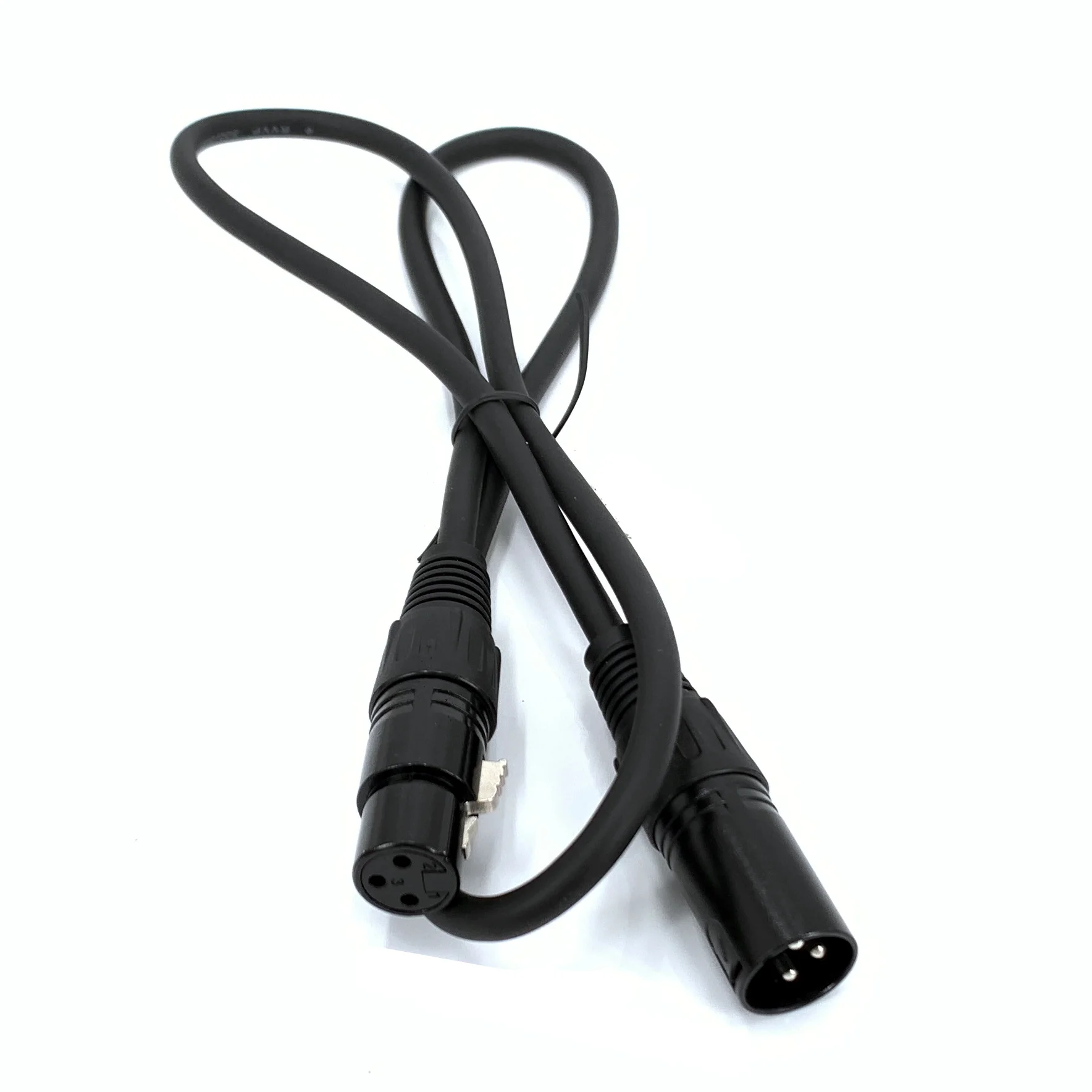 Cabo dmx de sinal de 3 pinos dmx512 cabo de sinal de iluminação de palco led par luz de cabeça móvel personalização (1m-50m) cabo dmx