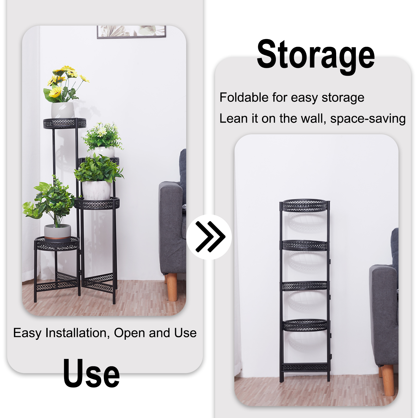 Pflanzenst änder Garten Pflanzer Metall Blumentopf Rack Ecke Regal Lager regal Indoor Outdoor