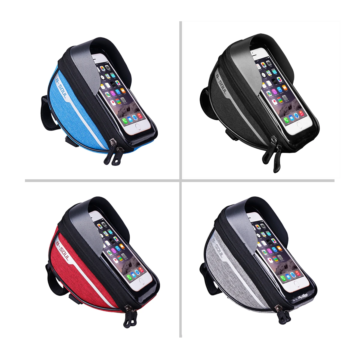 B-SOUL Fahrradtasche Fronttasche Lenkertasche Handytasche Horizontaltasche Mountain Road Bike Reitzubehör