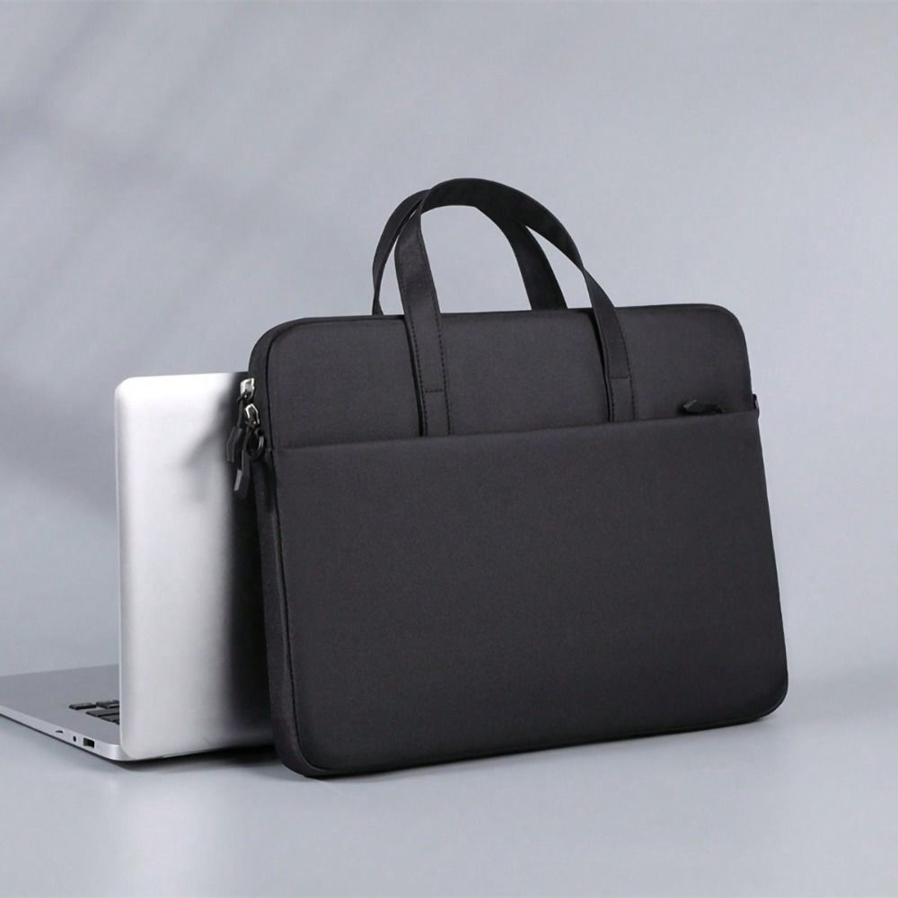 14inch Business Briefcases File Folder Bag Portable Laptop Notebook Case Crossbody Briefcases Multi-layer Notebook Pouch