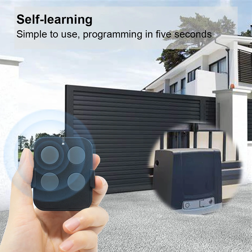 For GIBIDI AU01590 AU1600 AU1610 AU1680 AU1810 DOMINO Garage Remote Control Replacement 433.92MHz Rolling Code Gate Opener