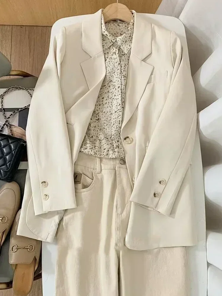 Blazer mulher primavera/outono nova moda coreana casacos senhora do escritório outerwear jovem mulher roupas elegantes blazers