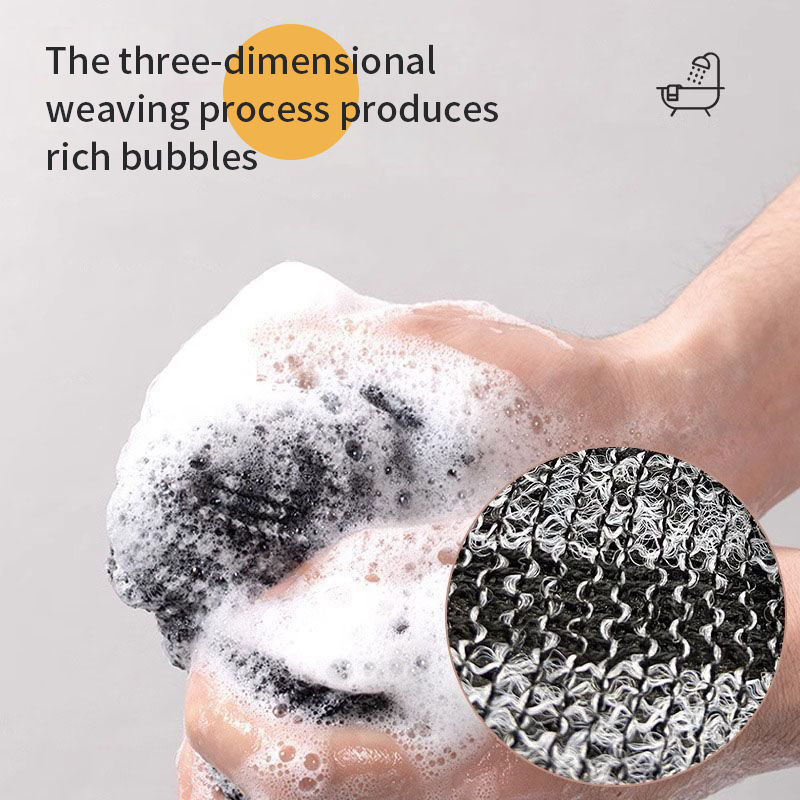 ญี่ปุ่นถู Washcloth ผ้าขนหนูไนลอนแปรงสําหรับกลับผ้าขนหนู Exfoliating Scrub ฟองน้ําอาบน้ํา Body อุปกรณ์ห้องน้ํา