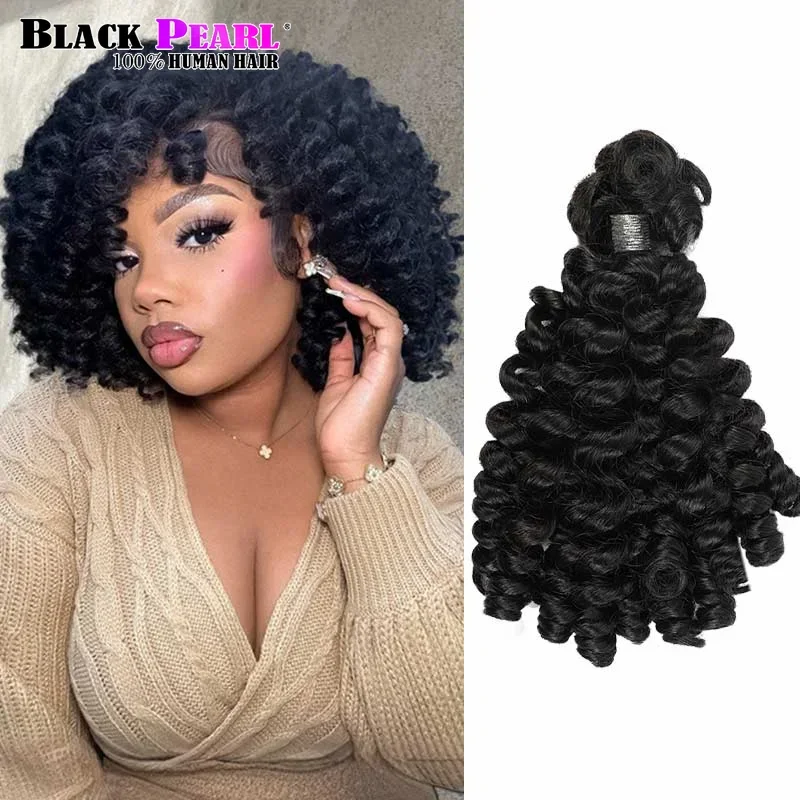 Extensões de cabelo birmanês para Boho Braid, Bouncy Curl, cabelo a granel, tranças de crochê, cabelo humano, sem trama, duplo desenhado