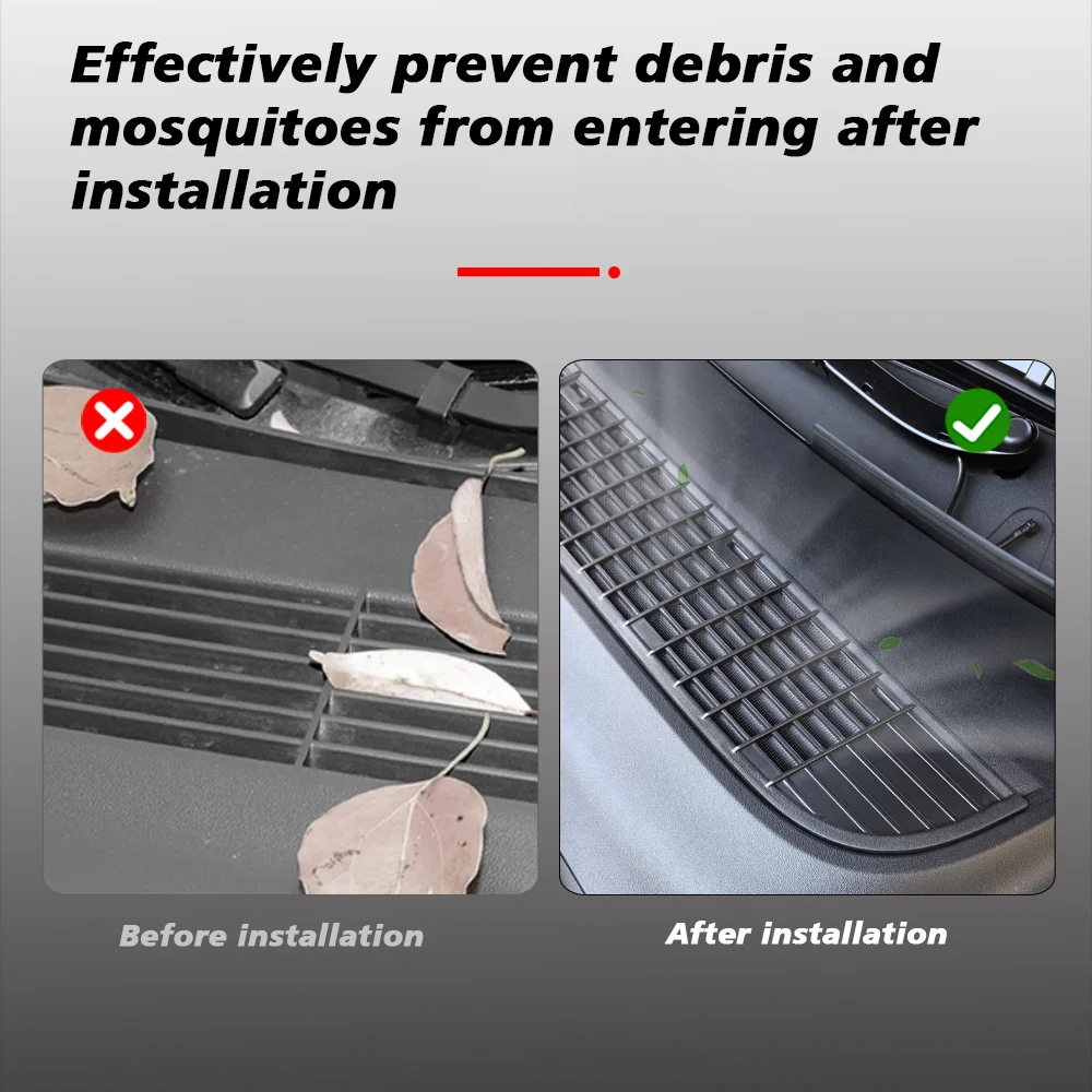 For Tesla Model Y 2025 Launch Juniper Inner Vent Grille Lower Bumper Anti Insect Net Air Inlet Anti Dust Proof Cover