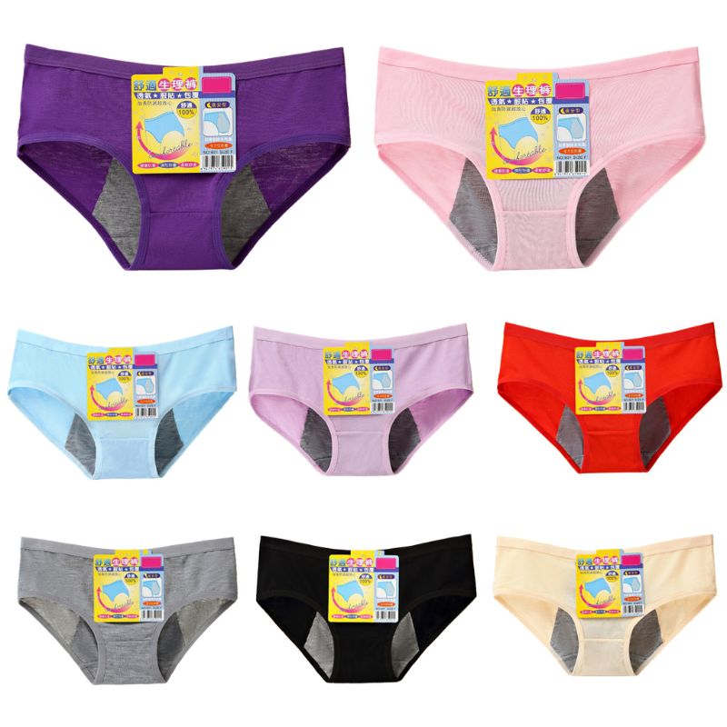 Pakaian Dalam Wanita XL Periode Menstruasi Celana Dalam Katun Modal Celana Dalam Anti Bocor Penundaan Fisiologis Mulus Ukuran Besar Bersirkulasi