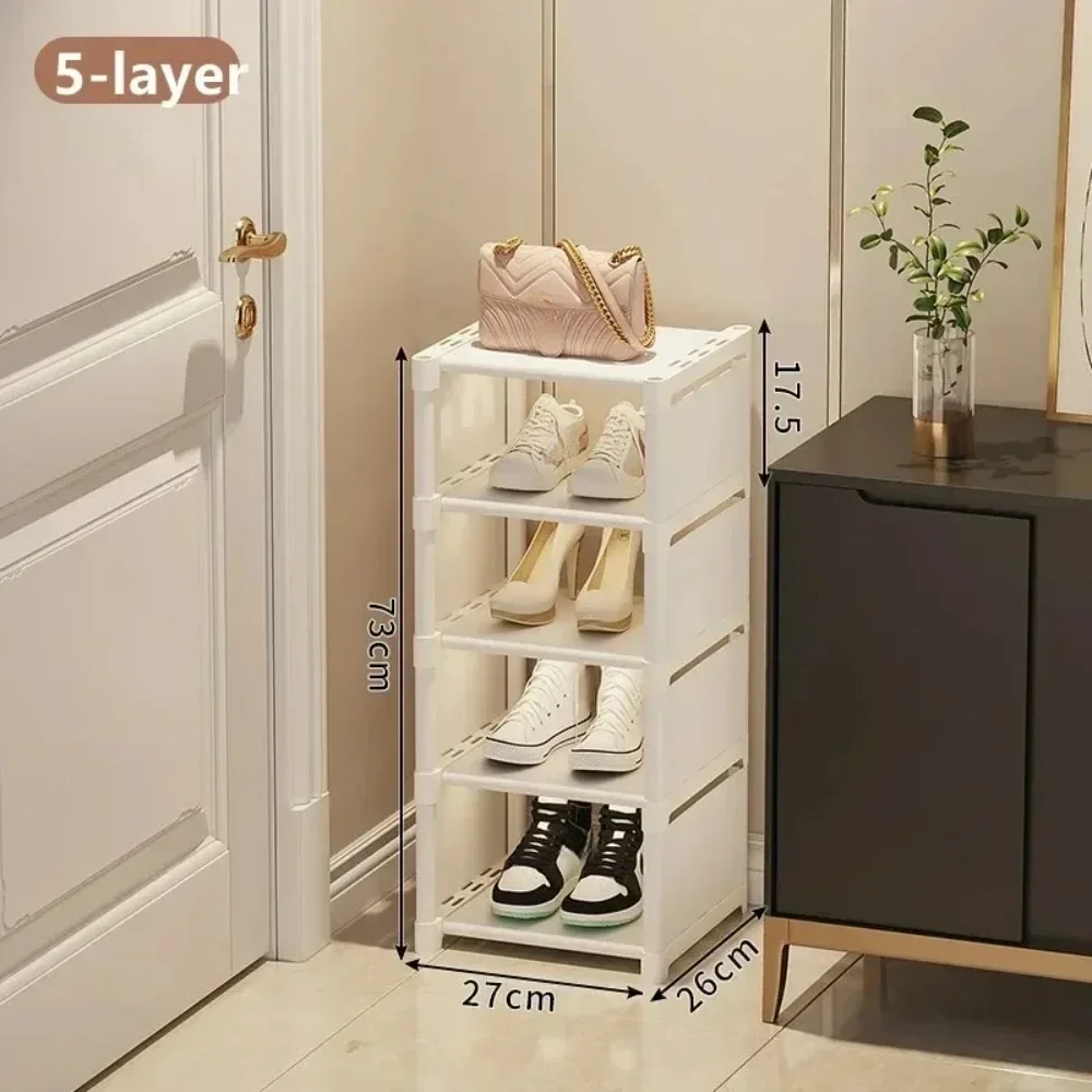 Mehrere Schichten Schuh-Organizer, Schuhregal-Organizer, platzsparendes Regal für Wandecke, stapelbares Regal, verstellbarer Sparschrank