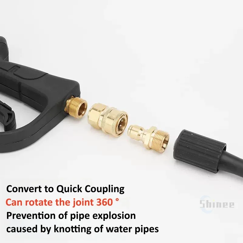 1/4" 3/8" 1/2"  High Pressure Washer Adapter Quick Connector Quick Release Fitting Power Washer Fast Connection Quick Coupler