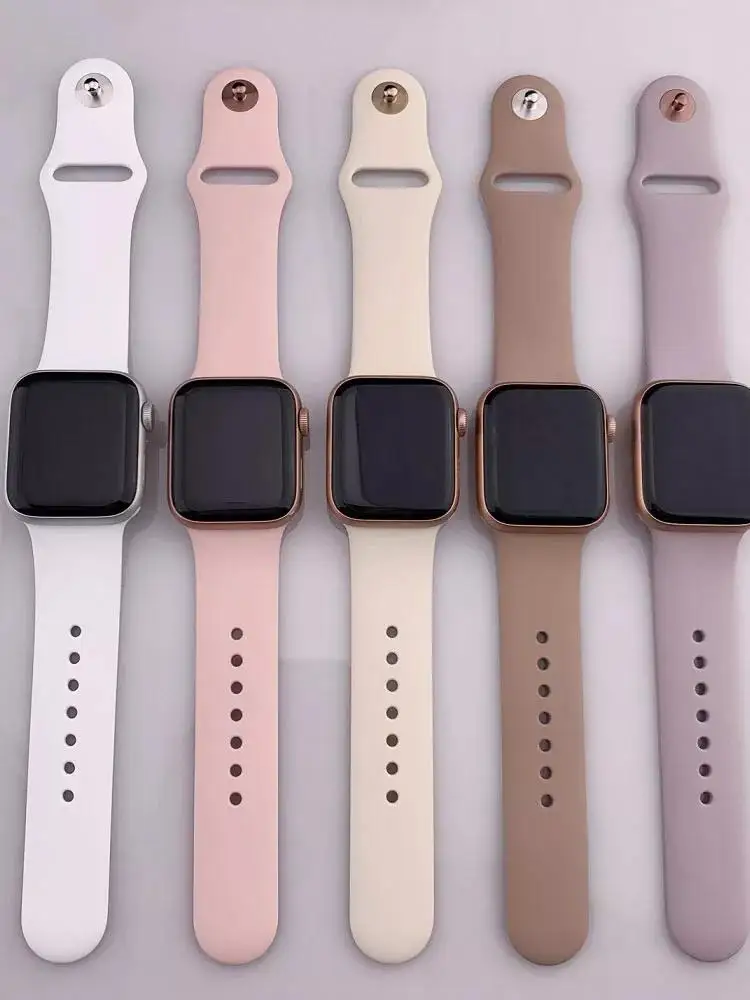 Correa de silicona para Apple Watch Band 45mm 46mm 44mm 41mm 40mm 42mm Correa deportiva iWatch Series 11 10 SE 9 8 7 6 5 Ultra 3