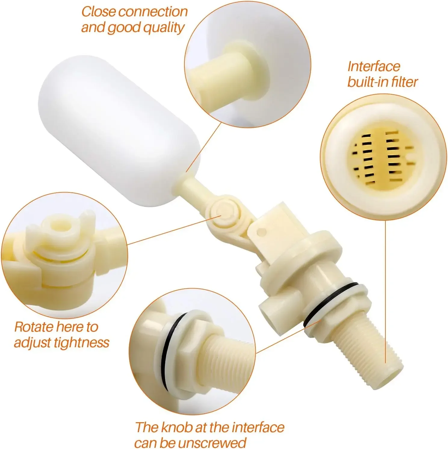 Wohnwagen, Wohnmobil, Autofill, Netzwasser-Adapter, Ersatz-Schwimmerventil für Aquaroll, Aquarellier, Rolly Poly, Automobilteile