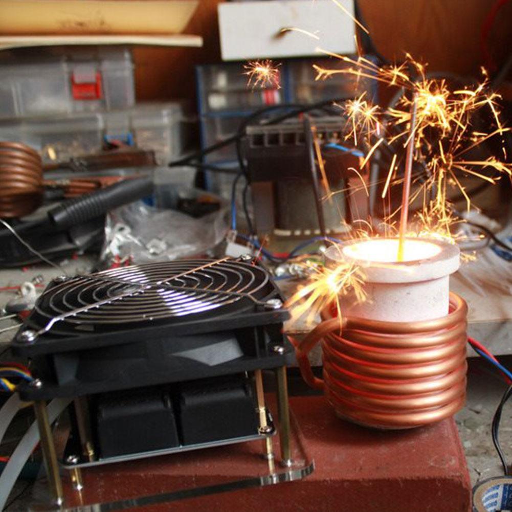 Black And Red 1000w ZVS Alat  Induction Heating Plate Kit Heater Cooker Coil Tube Diy Heater Ignition Pemanas Hitam Dan Merah